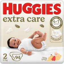 HUGGIES EXTRA CARE JUMBO PACK 94S SIZE 2