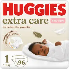 HUGGIES EXTRA CARE JUMBO PACK 96S SIZE 1