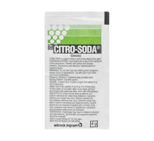 CITROSODA SATCHETS 4G