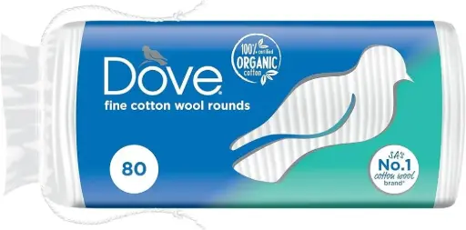 DOVE COTTON ROUNDS 80S