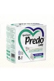 PREDO SANITARY PADS EXTRA LONG 8S