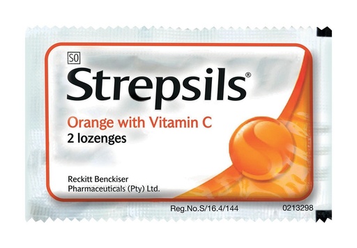 STREPSILS ORANGE VIT C 2S